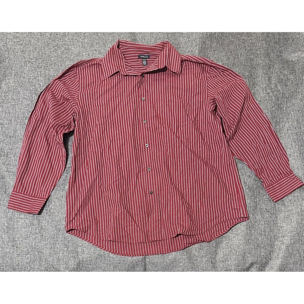Van Heusen Men's Striped Size XL 17-171/2 Long Sleeve‎ Shirt